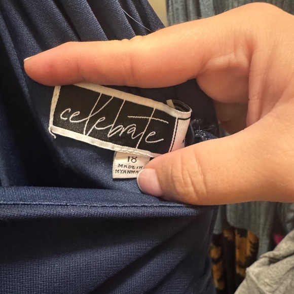 Bridesmaid Dress - Mesh One Shoulder Dress with Full Skirt - Picture 3 of 4